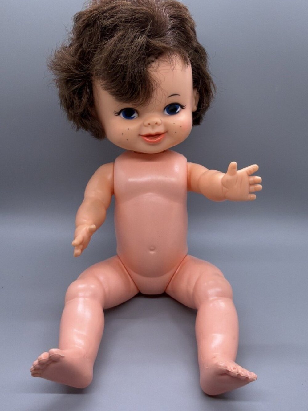 Vintage 1967/1970s Reliable Toy Co 14" Freckle Face Baby Doll Canadian Rare***